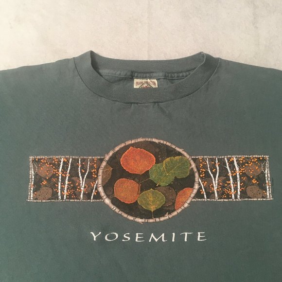 #BB usa made 100% Yosemite T-Shirt Mens 2XL SINGLE STITCH 1990'S glacier point - Picture 8 of 9
